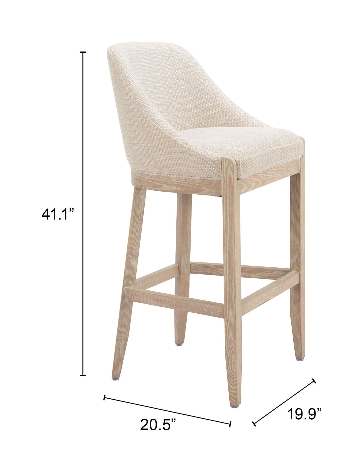 Calmo Beige Barstool