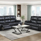 Cyrus Leather Reclining Sofa Set
