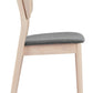 Kellua Dining Chair (Set of 2) in Gray & Natural