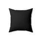 Spun Polyester Square Pillow Revel Logo In Black - Revel Sofa 
