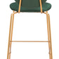 Odessa Green & Gold Barstool (Set of 2)