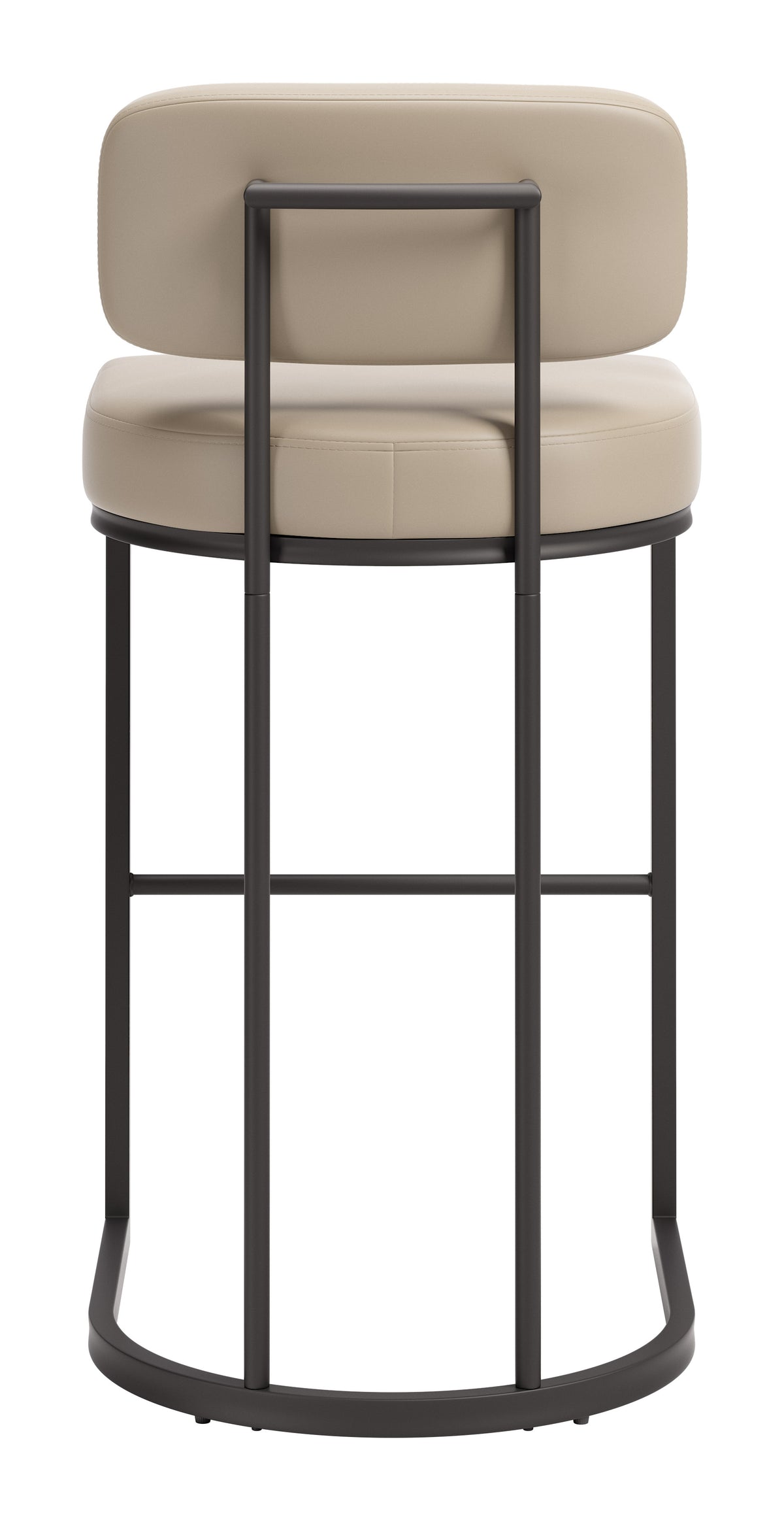 Velar Beige & Gray Barstool (Set of 2)
