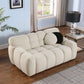 Modern Marshmallow Tufted Boucle Fabric Sofa (2 Sizes - 3 Colors)