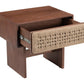 Amaria Natural & Walnut Nightstand