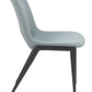 Desi Azure Gray Armless Dining Chair (Set of 2)