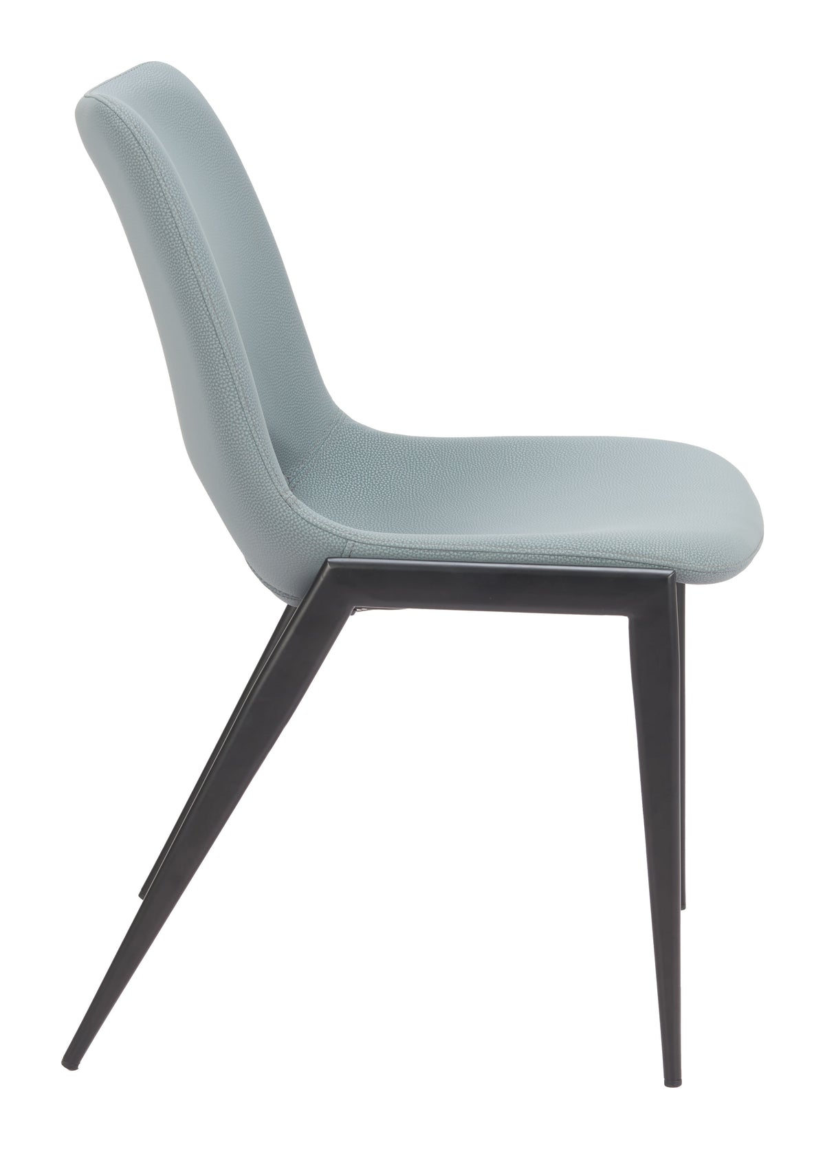 Desi Azure Gray Armless Dining Chair (Set of 2)