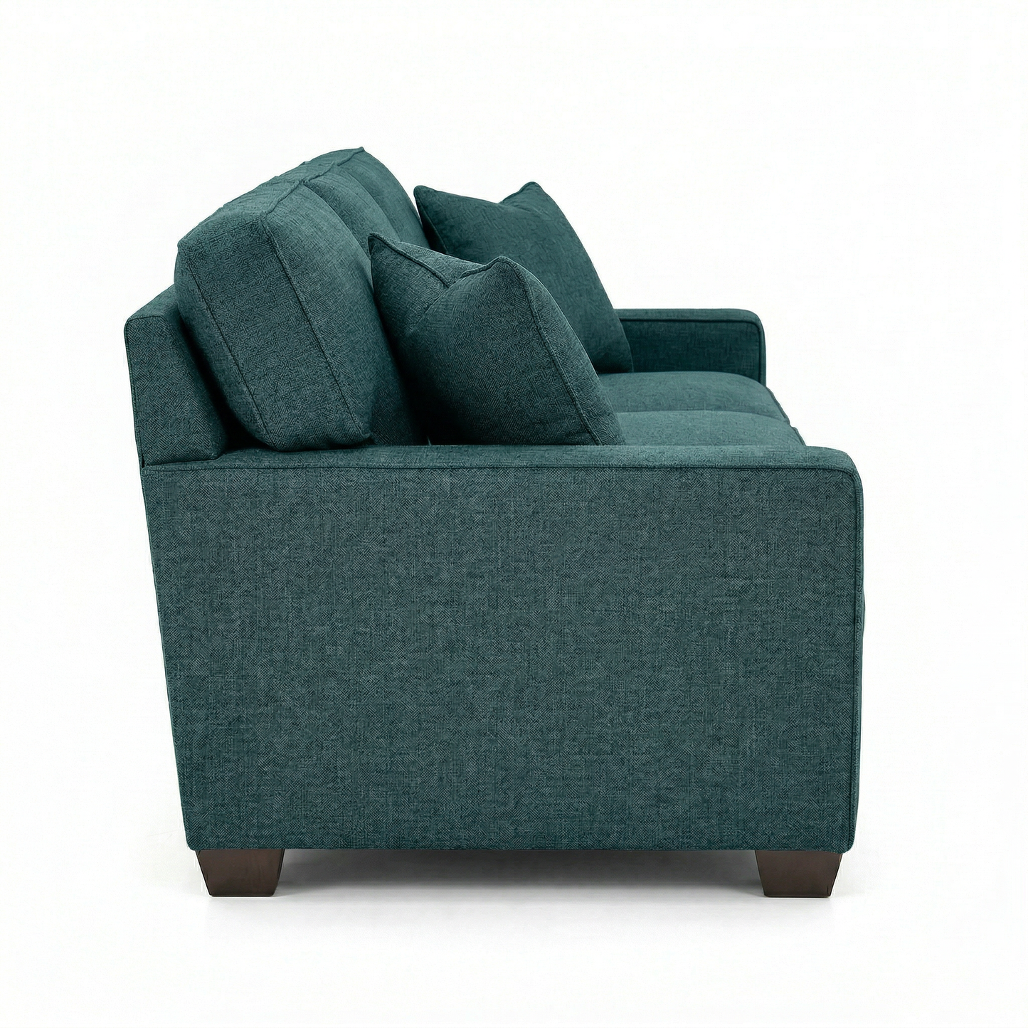Clifford 2-Arm Sofa – Handcrafted in the USA, Custom Fabric Options - Velvet Antique Peacock - Velvet (11)