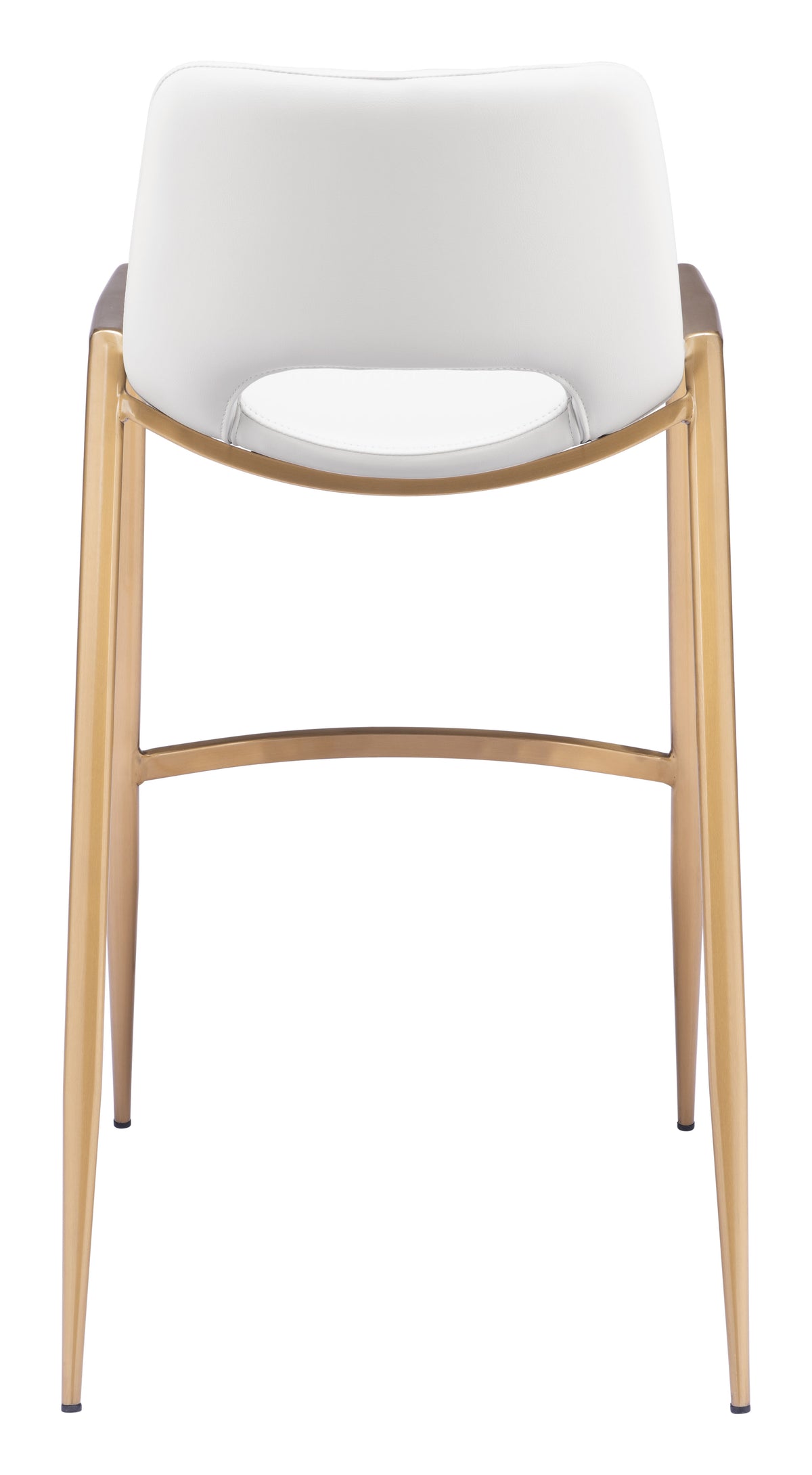 Desi Barstool (Set of 2) in White & Gold