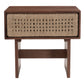 Amaria Natural & Walnut Nightstand