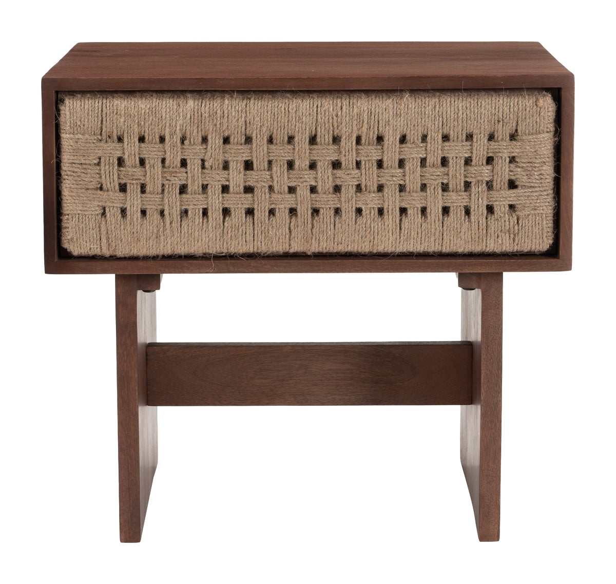 Amaria Natural & Walnut Nightstand