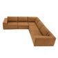 Modern Modular Low Profile Corner Sofa Sectional 116'