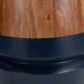 Tornos Side Table in Walnut & Deep Blue