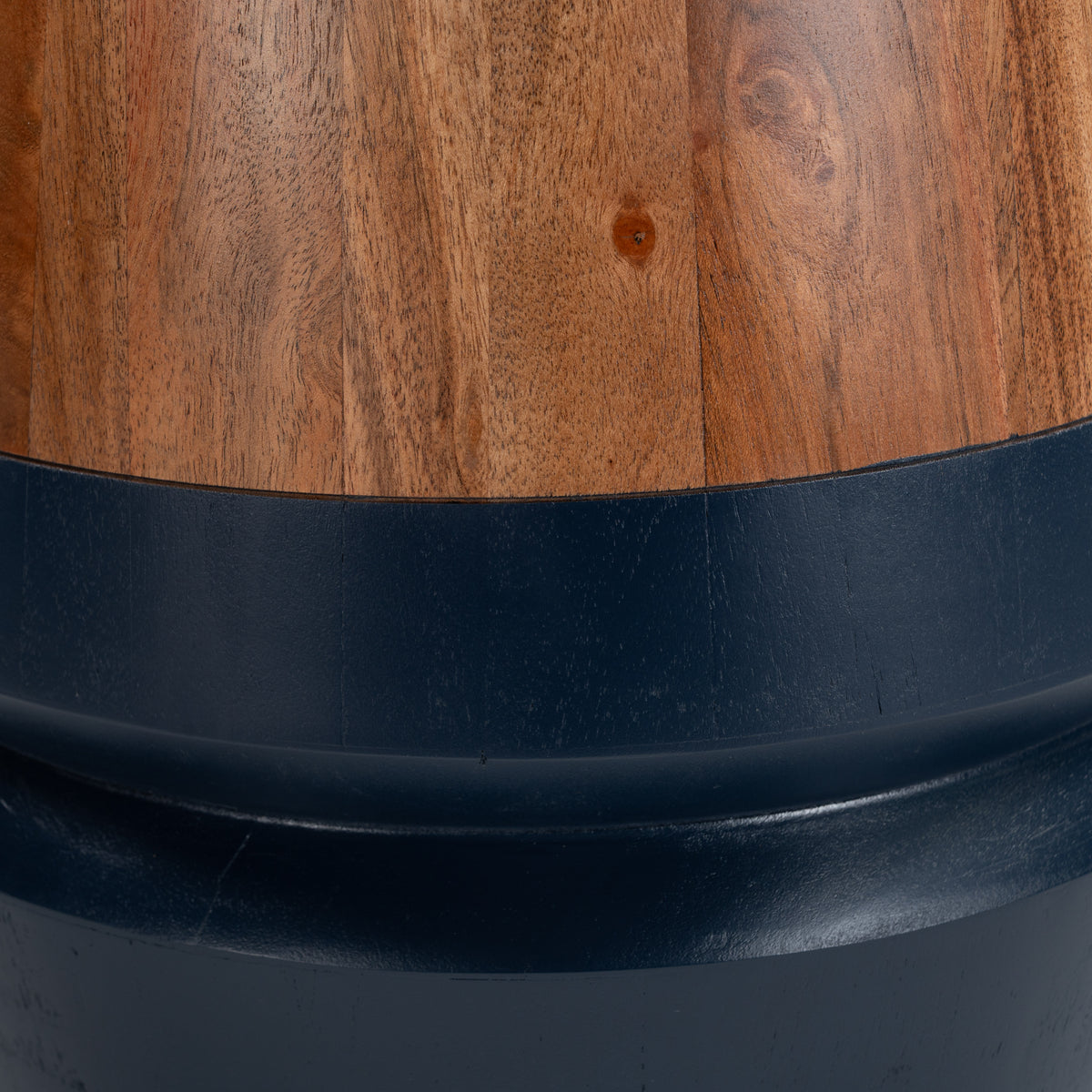 Tornos Side Table in Walnut & Deep Blue