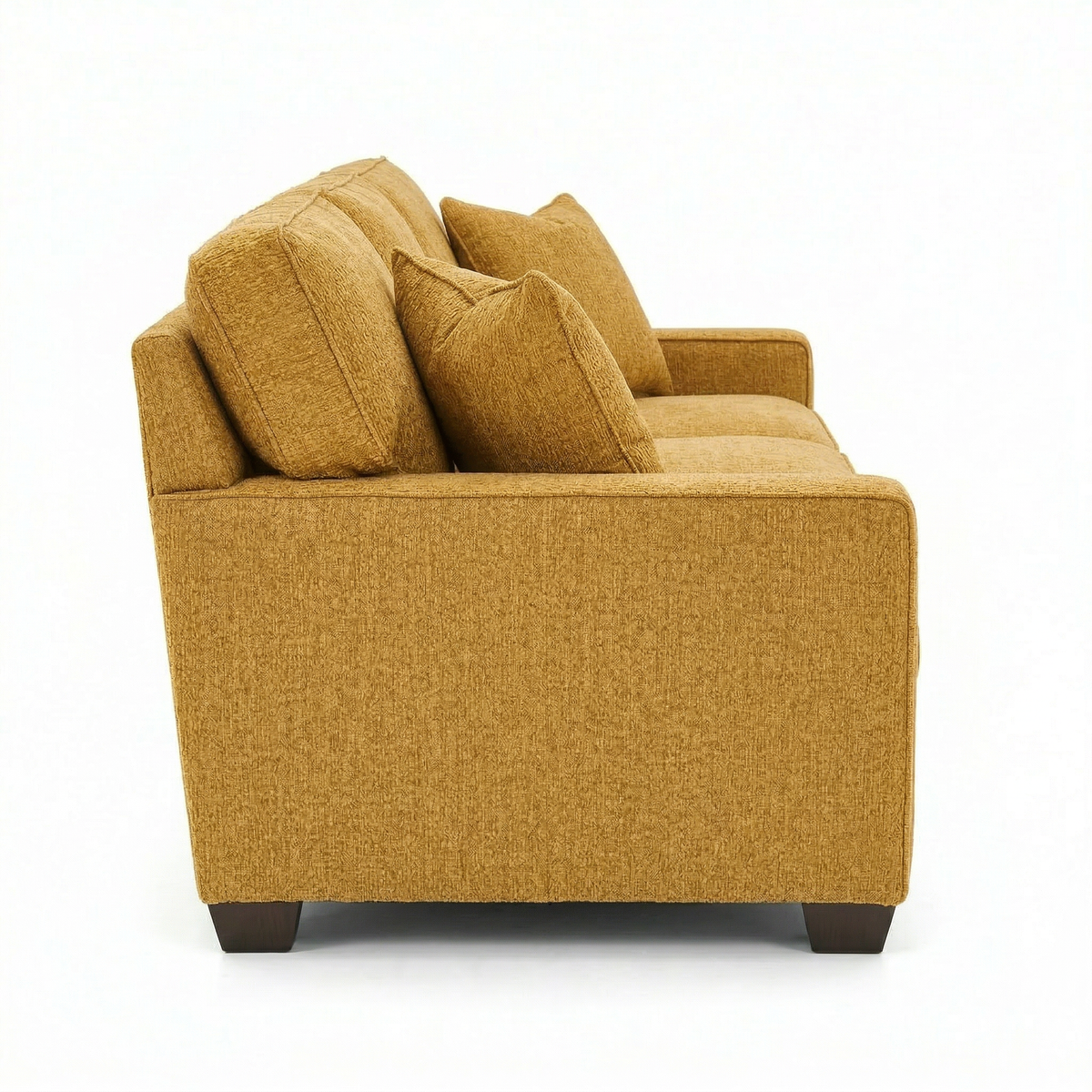Clifford 2-Arm Sofa – Handcrafted in the USA, Custom Fabric Options - Yellow Hepburn Chai Tea - Fabric On Demand (5)