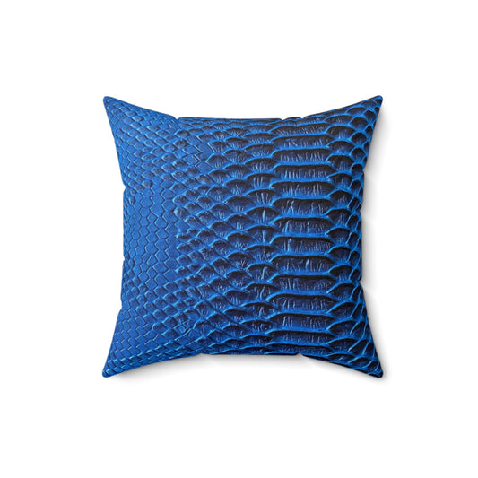 Spun Polyester Square Designer Accent Pillow (Snake Skin) - Revel Sofa
