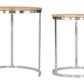 Bari Natural Nesting Table Set (2-Piece)