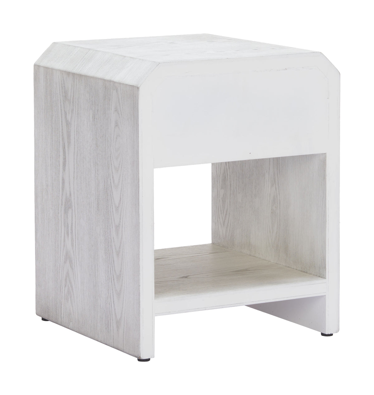 Yume Oak White Side Table