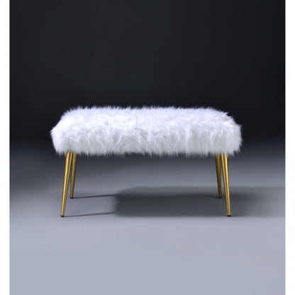 Bagley White Metal Bench – 38"W Bench