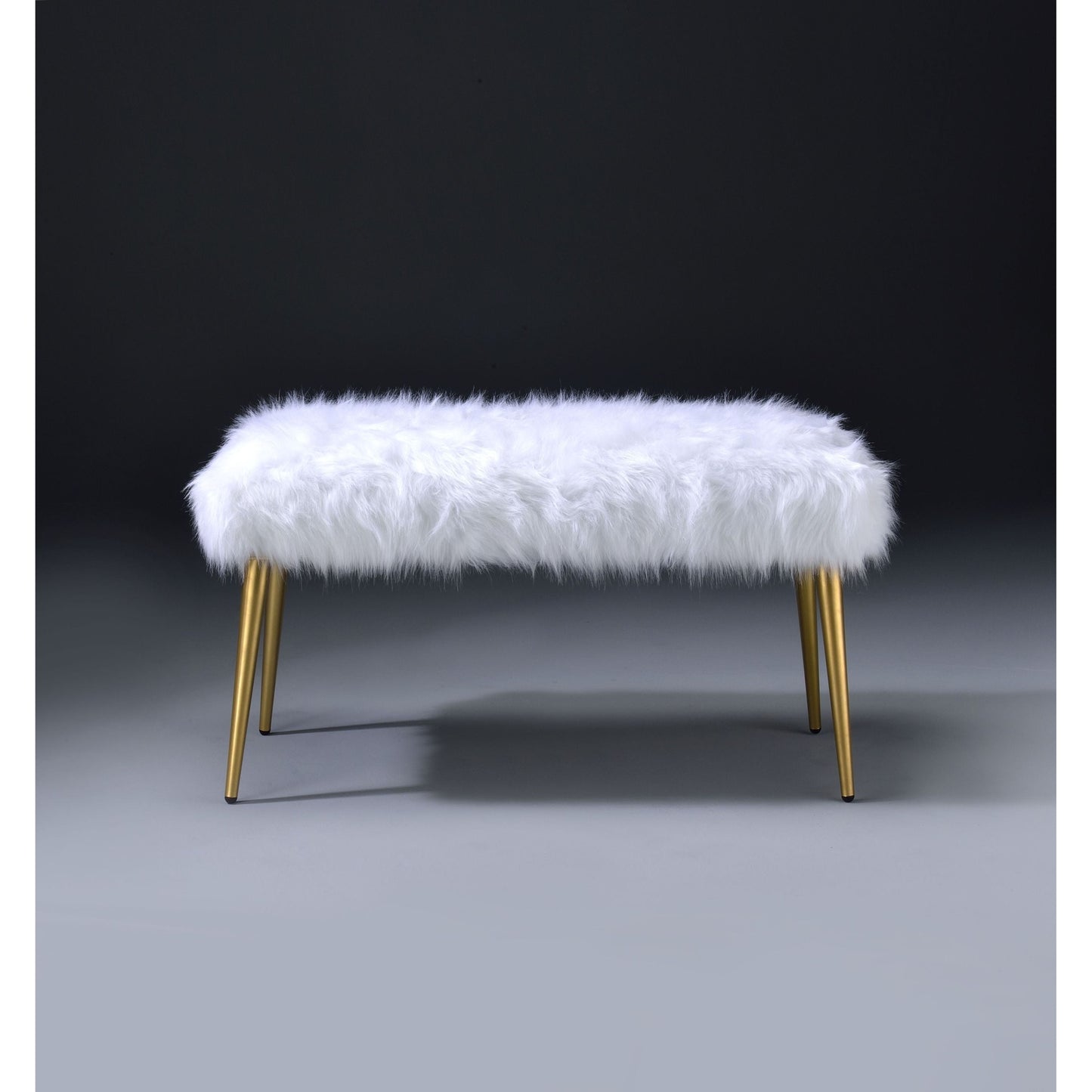 Bagley White Metal Bench – 38"W Bench