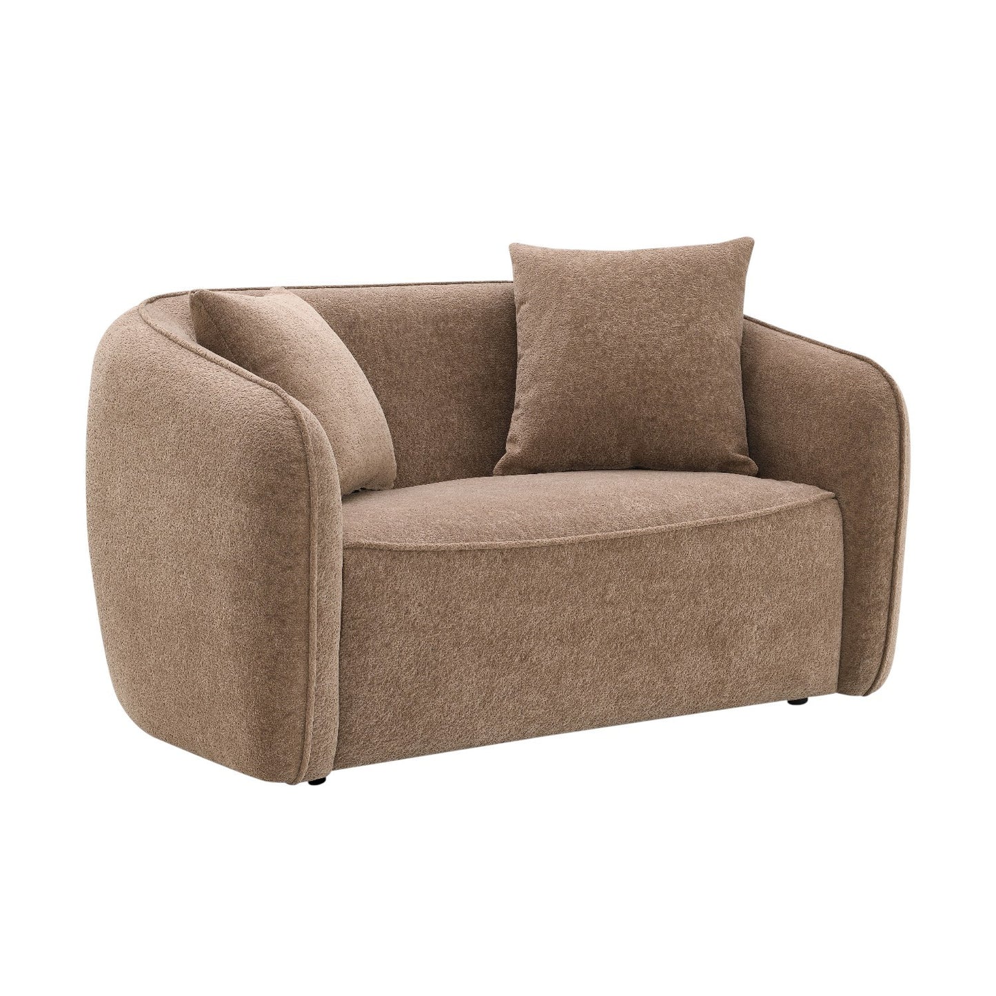 Keith Brown Chenille Loveseat – 57"W Loveseat