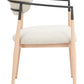 Equinox Oyster Gray & Natural Dining Chair