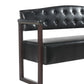 Ludlow Button-Tufted Faux Leather Bench Set