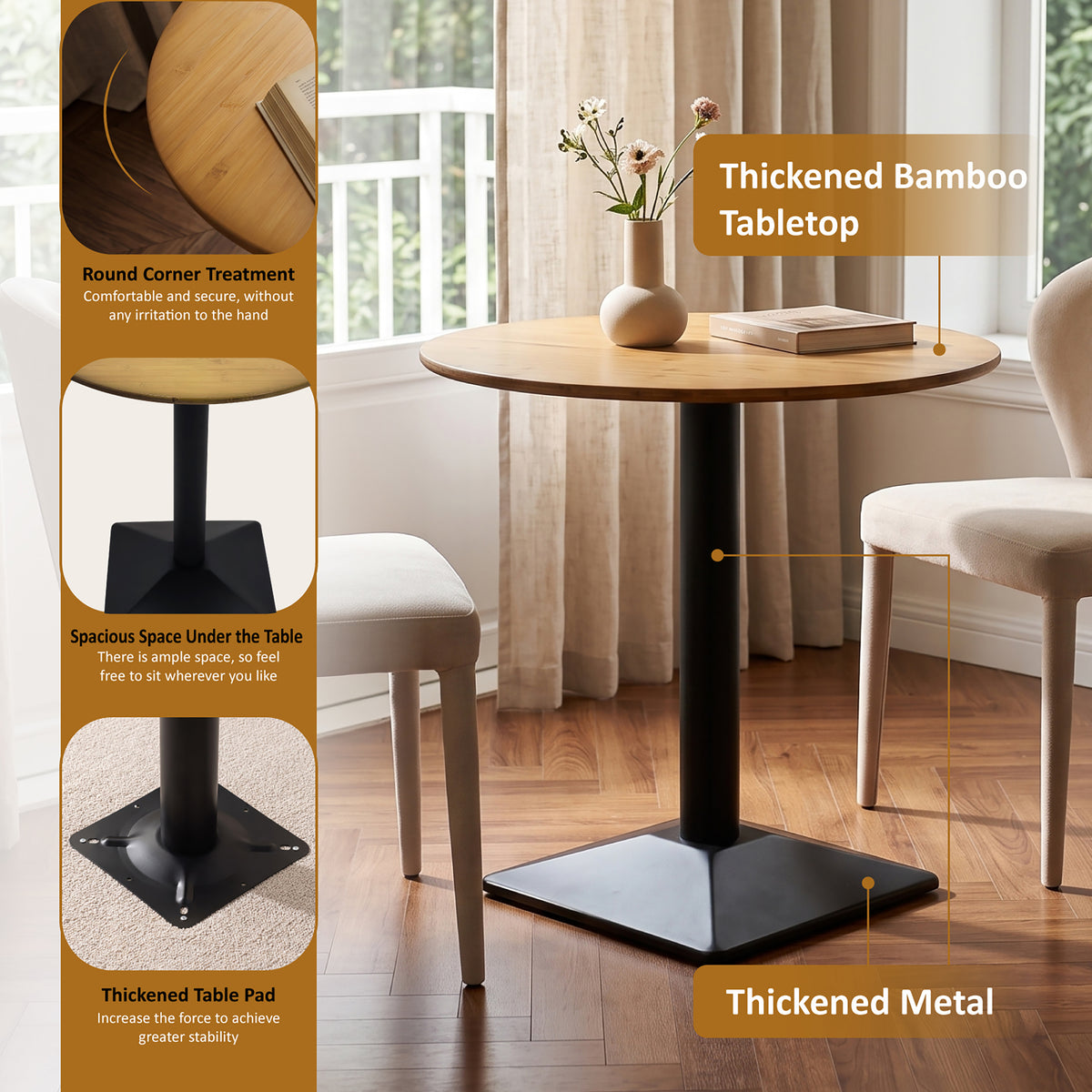 Crispin Bamboo Dining Table