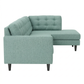 Talmadge Sectional Sofa – 120" L-Shaped, Made in USA - Leslie Robins Egg - Fabric (10)
