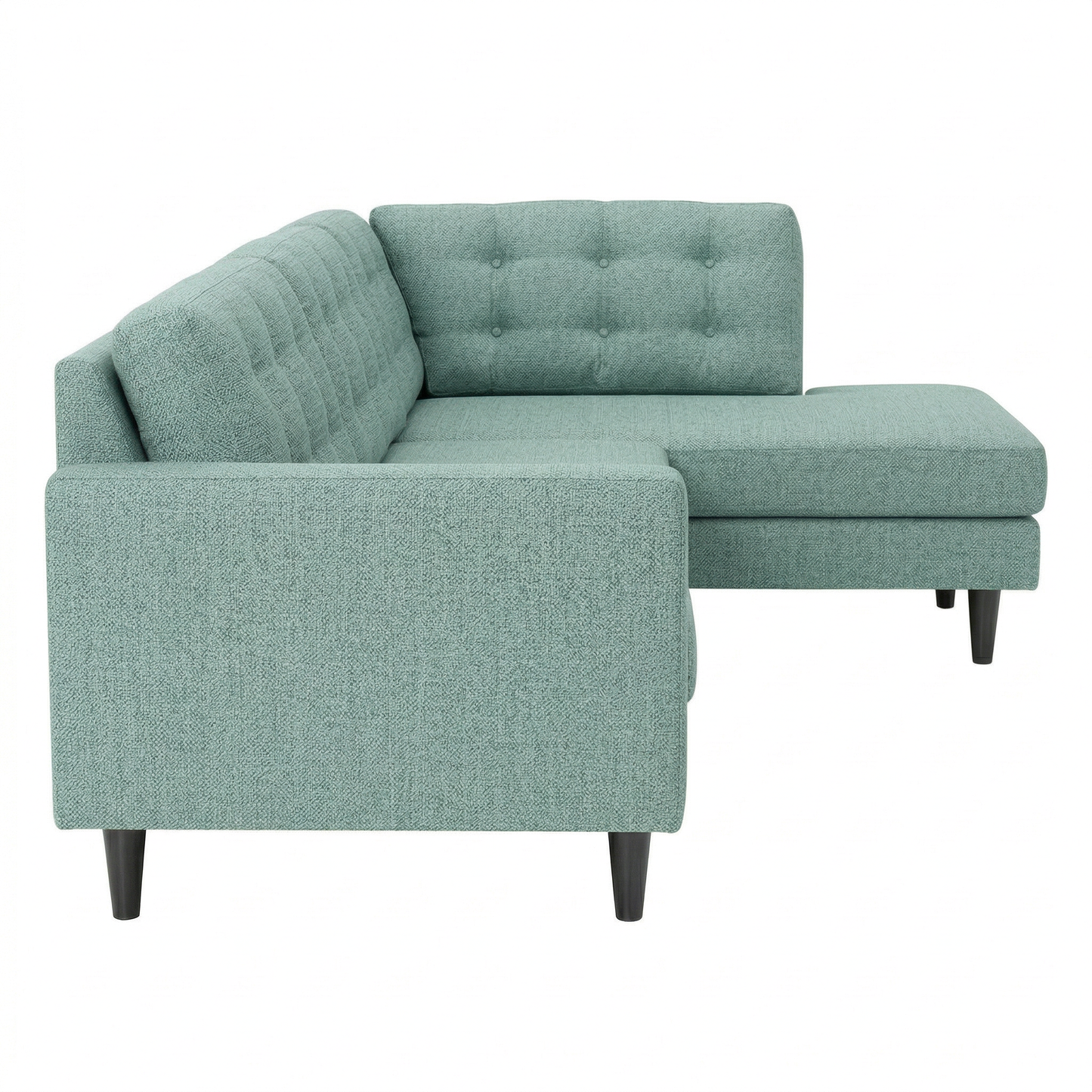 Talmadge Sectional Sofa – 120" L-Shaped, Made in USA - Leslie Robins Egg - Fabric (10)