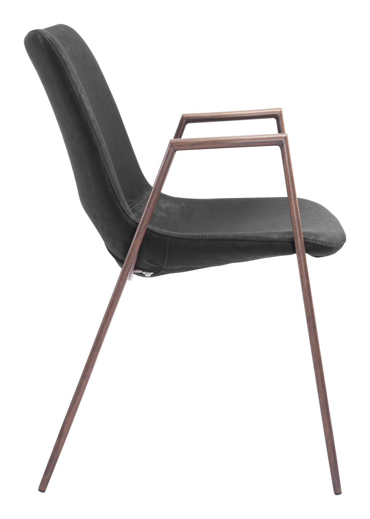 Desi Dining Chair (Set of 2) in Black & Walnut