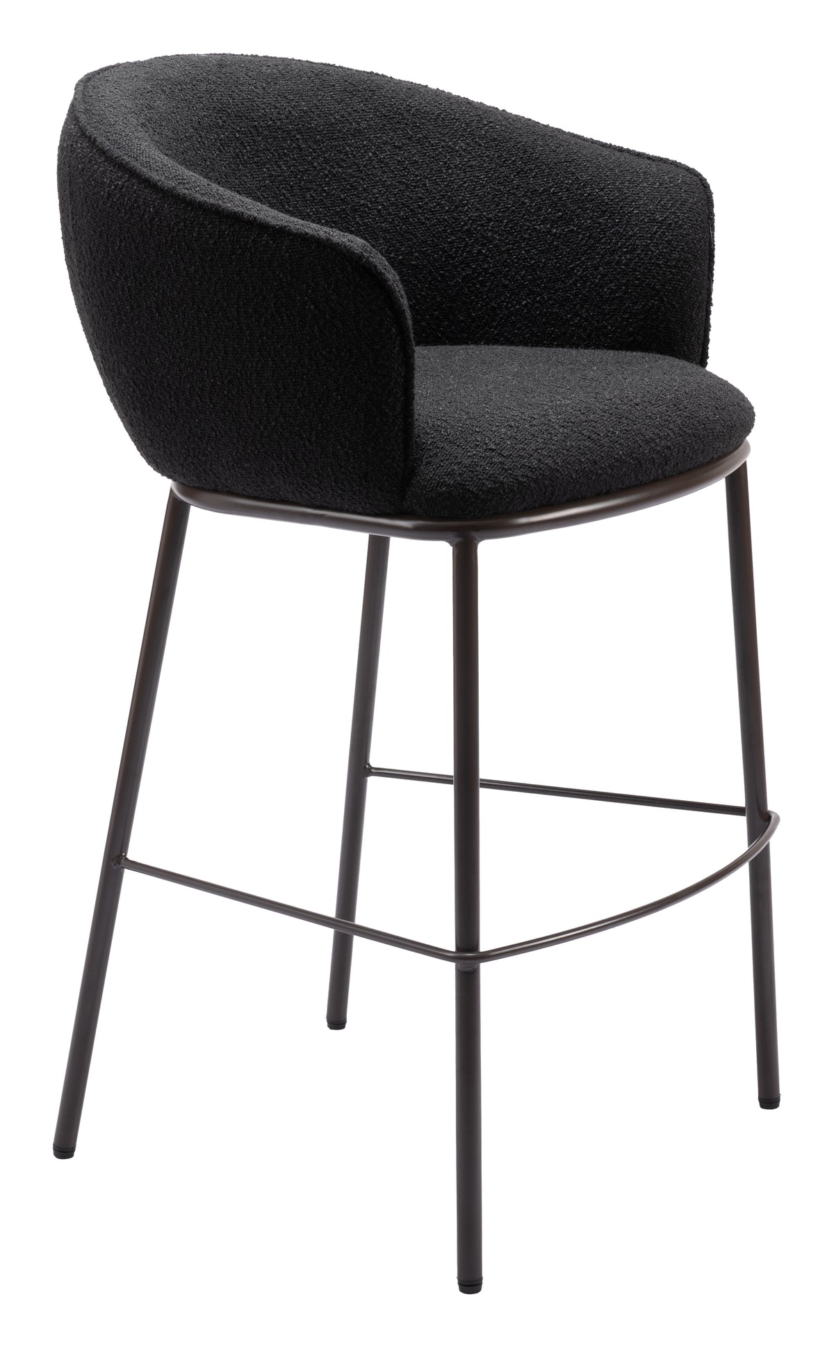 Essen Barstool in Black & Bronze