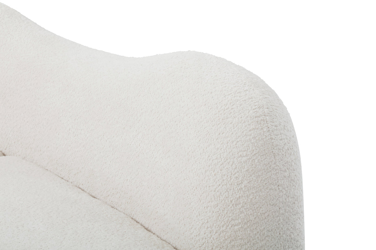 Meryl Curved Boucle Sofa