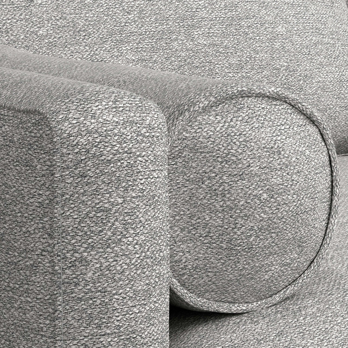 Morrison MCM Fabric Loveseat Sofa 72" – Modern Mid-Century Compact Loveseat (2 Colors) close-up view of fabric texture.