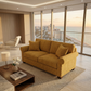 Irlanda Classic Sofa – 92" Rolled-Arm Made-in-USA Sofa - Yellow Hepburn Chai Tea Fabric (13)