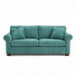 Irlanda Classic Sofa – 92" Rolled-Arm Made-in-USA Sofa - Hepburn Emerald - Fabric (6)