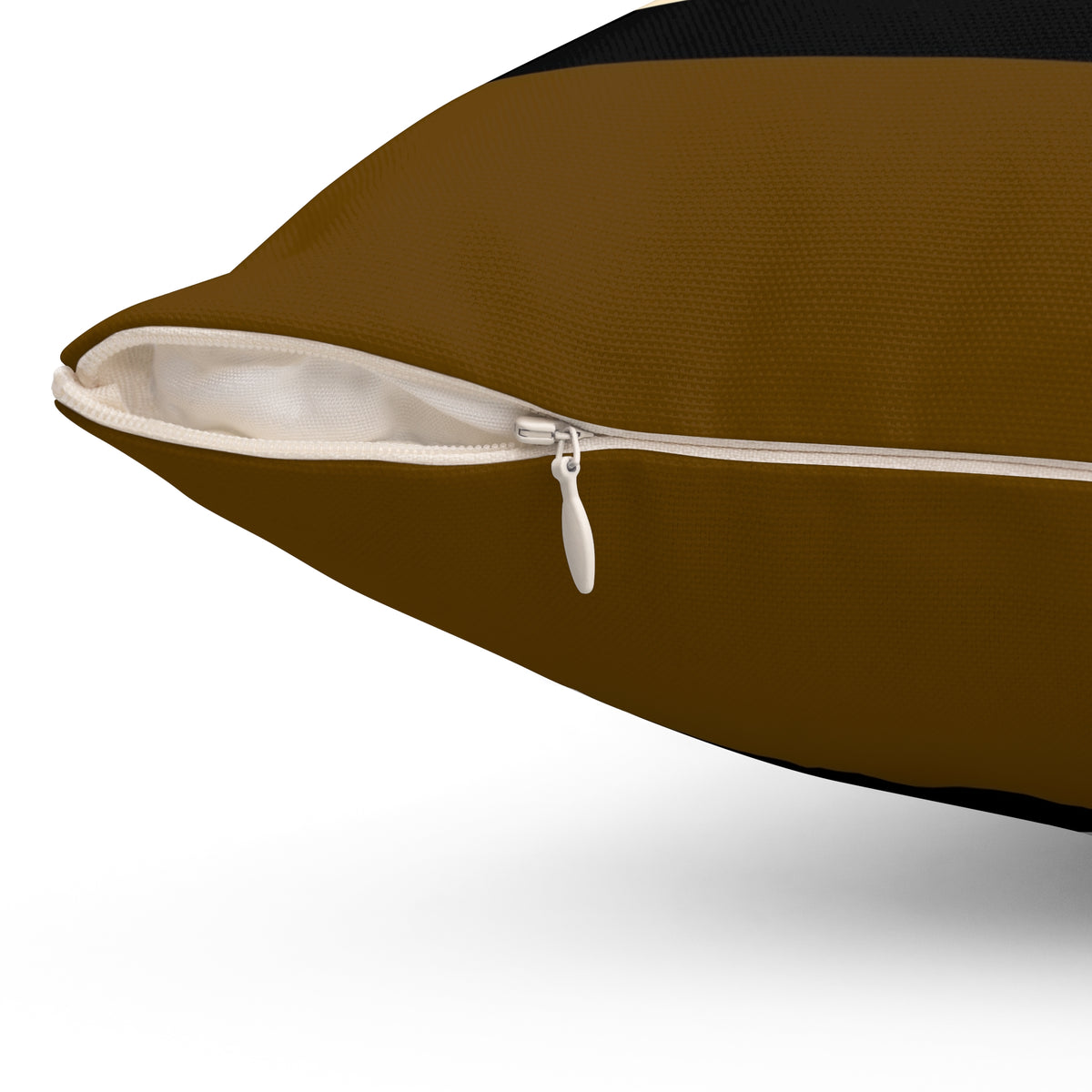 Spun Polyester Square Pillow - Brown, Black & Tan - Revel Sofa 