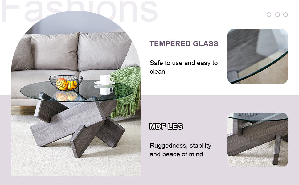 Zuri Glass Coffee Table
