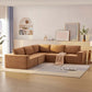 Modern Modular Low Profile Corner Sofa Sectional 116'
