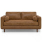 Morrison MCM Leather Sofa Loveseat 72' (2 Colors)
