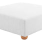Tayte White Corduroy Deep Seated Modular Sofa 150'