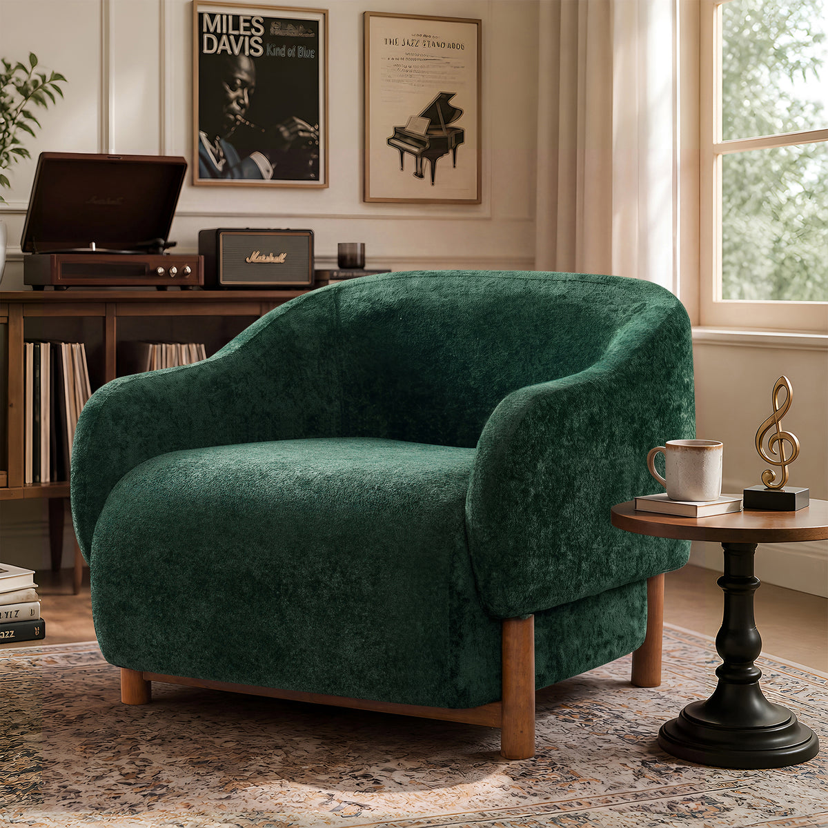 Bastian Accent Chair in Green