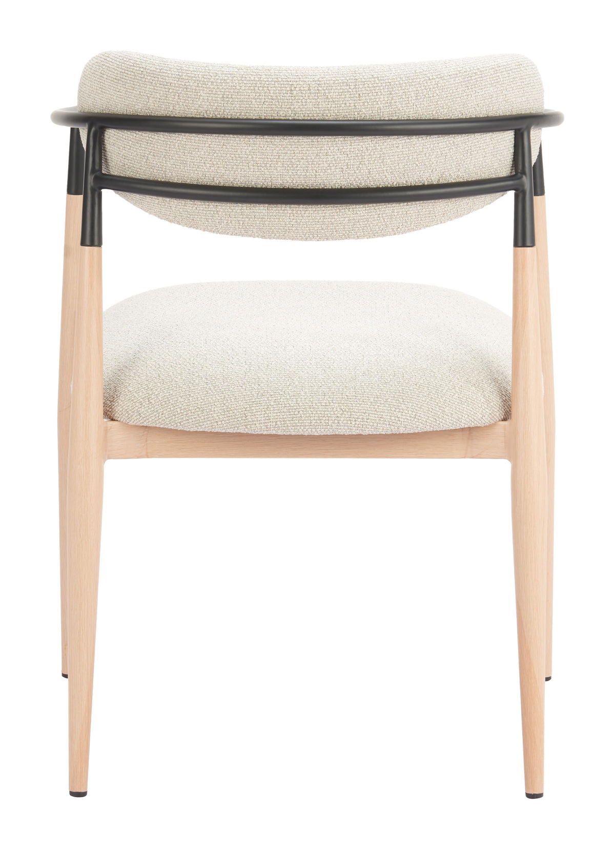 Equinox Oyster Gray & Natural Dining Chair