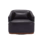 MCM PU Leather Swivel Barrel Accent Chair (3 Colors)