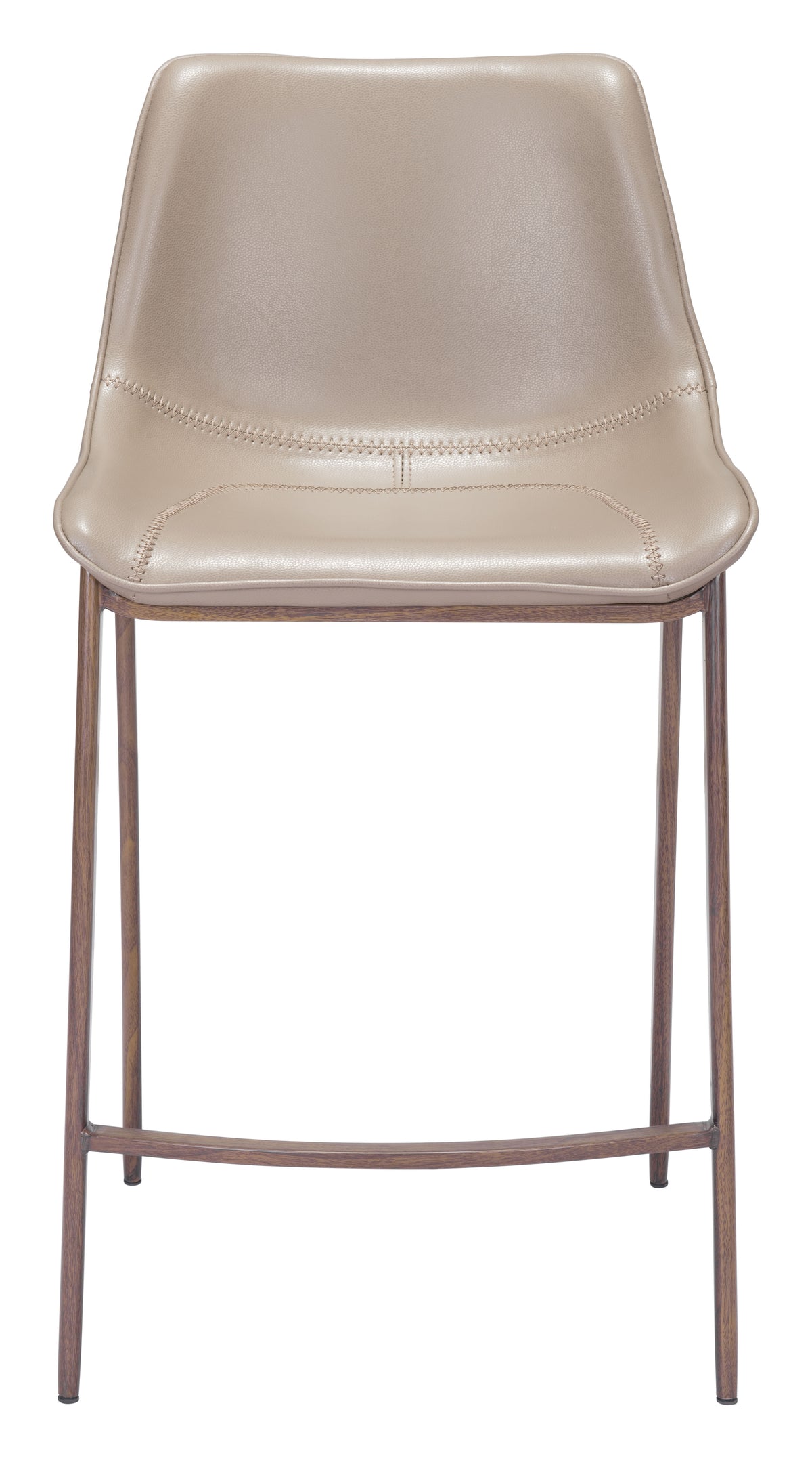 Magnus Counter Stool (Set of 2) in Brown & Walnut