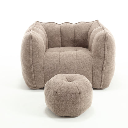 Sutter Coffee Chenille Sofa – 32.3" Square Sofa
