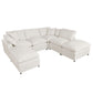 Modern Plush U-Shape Modular 2 Ottoman Sofa Sectional 134" (2 Colors)