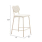 Zeal Light Gray & Beige Counter Stool (Set of 4)
