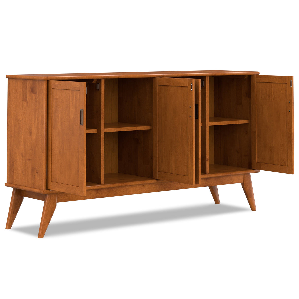 Draper Mid-Century Rubberwood Sideboard