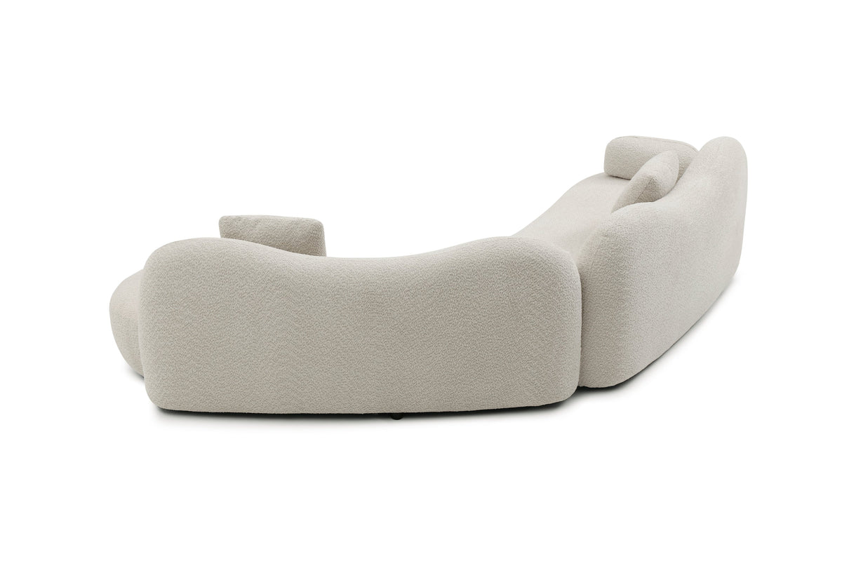 Meryl Curved Boucle Sofa