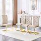 Kinsey Beige, Gold Legs, Set of 4